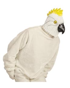Adults' white cockatoo mask