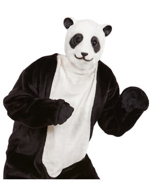 Nuttet pandabjørn maske til voksne