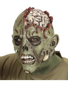 Adults' open-skulled zombie mask