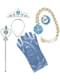 Kit de acessórios de princesa das neves para menina