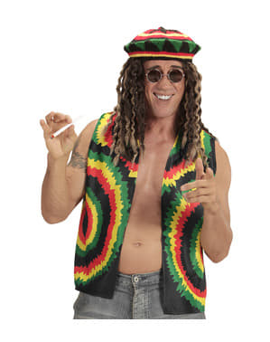 jamajški rastafari kostum za odrasle
