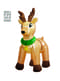 Large illuminated inflatable reindeer decoration