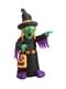 Figura decorativa de bruja hinchable luminosa gigante