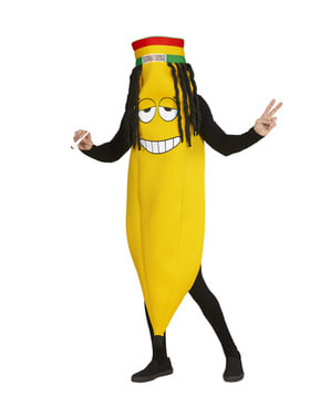 Felnőtt rasztafári banán jelmez