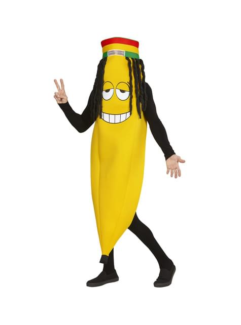 Rastafari banaan kostuum voor volwassenen