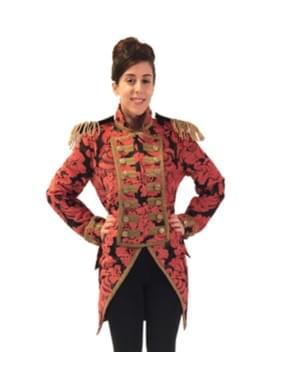 Veste dresseuse de cirque rouge femme
