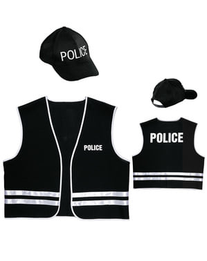 Yetişkin polis özel kuvvetler kostüm seti