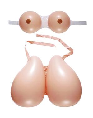 Adults' inflatable tits and bottom set