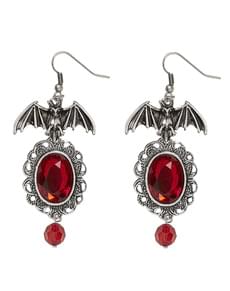 Women's bat earings with gems