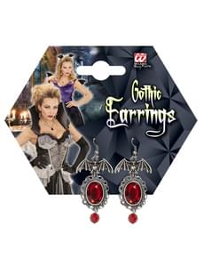 Women's bat earings with gems