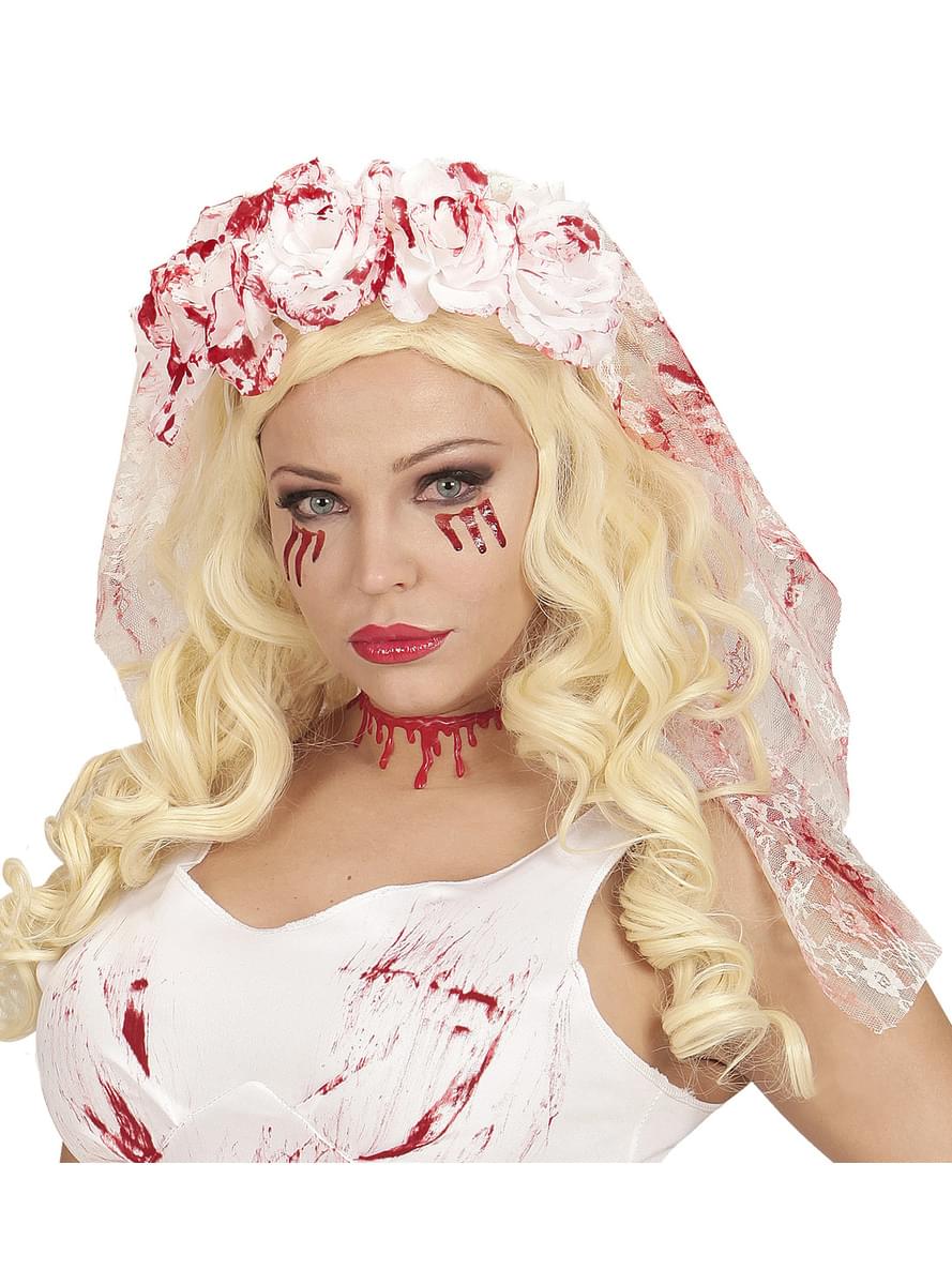Zombie Braut Schleier für Damen