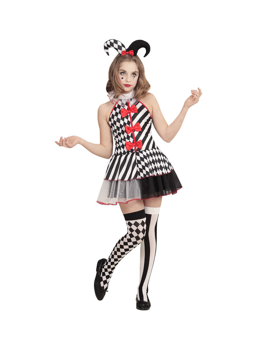 Girls' Harlequin costume. The coolest | Funidelia