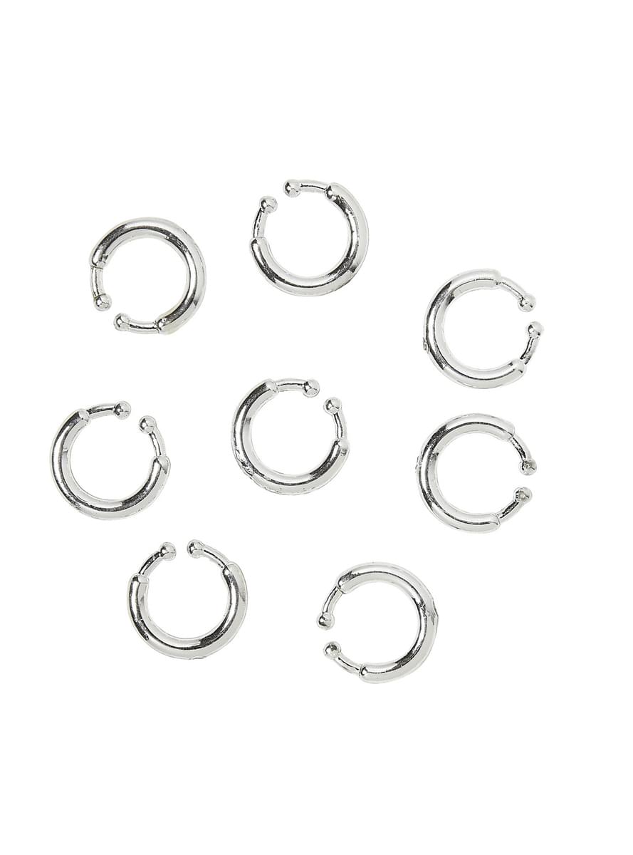 Set de 8 piercings clip on