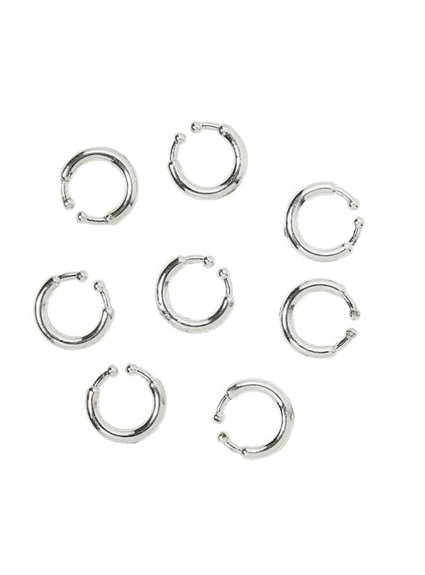 Set of 8 Clip on piercings