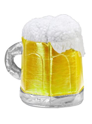 Gorro de caneca de cerveja espumosa para adulto