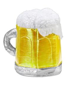 Gorro de caneca de cerveja espumosa para adulto