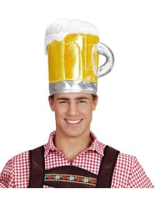 Gorro de caneca de cerveja espumosa para adulto