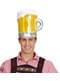 Gorro de caneca de cerveja espumosa para adulto