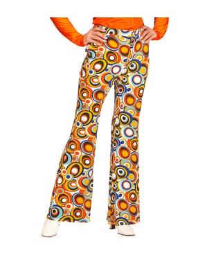 Женские ретро брюки 70-х с пузырьками