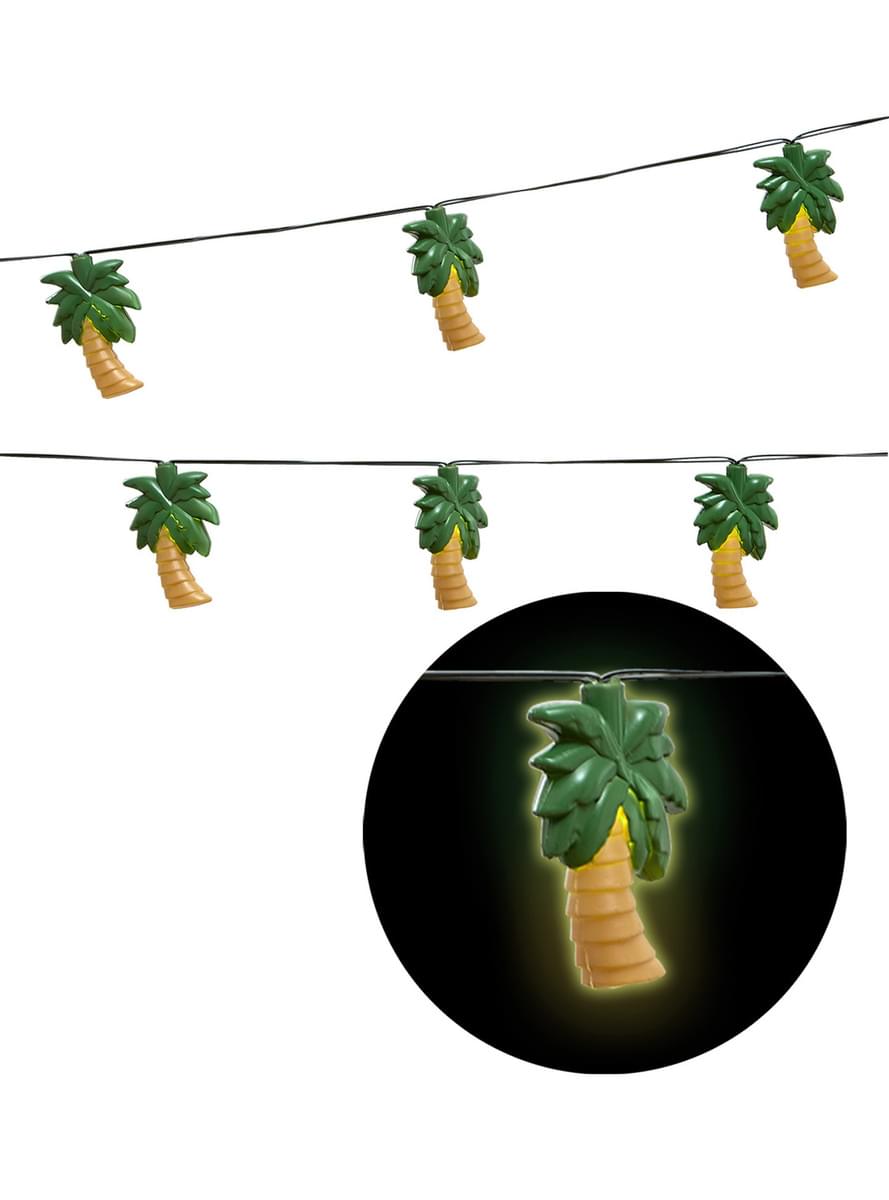 Leuchtende Girlande Palmen