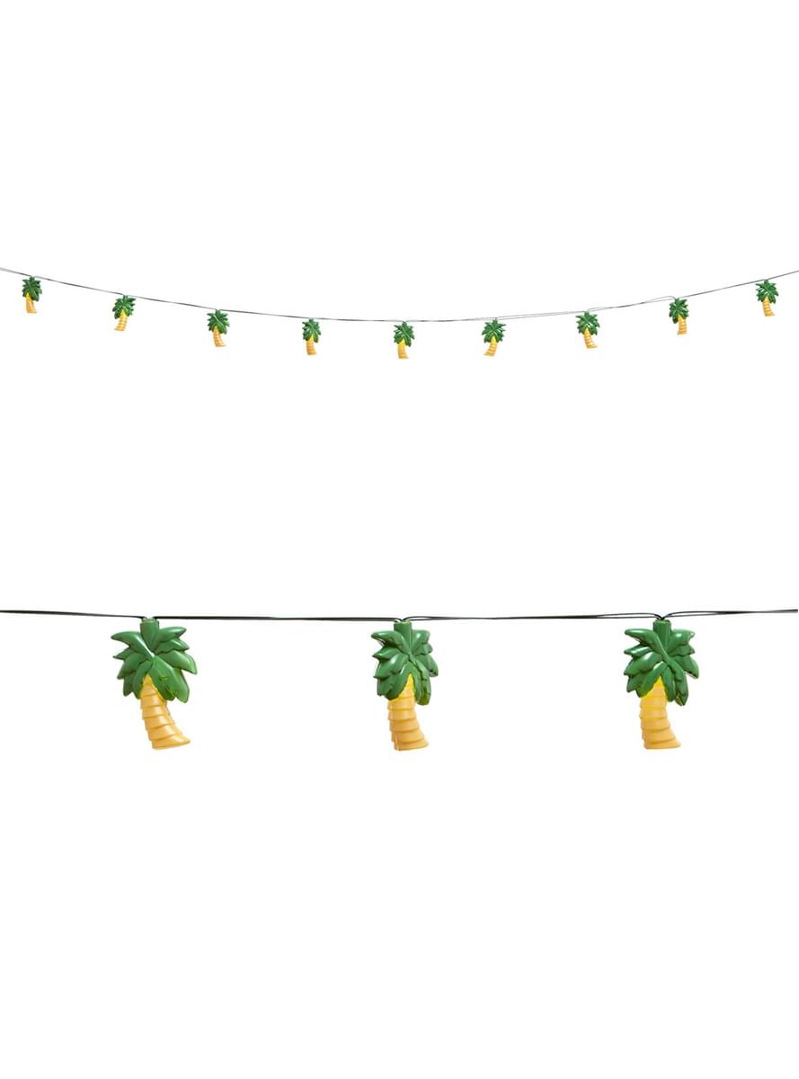 Illuminated palm tree banner