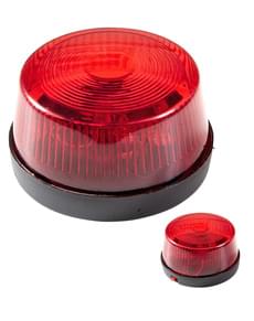 flashing red siren light