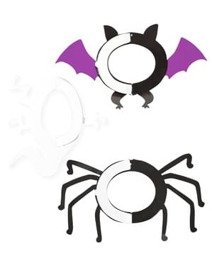 3 Halloween lyktor (20-27-29 cm)
