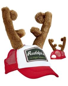 Adults' cap with reindeer antlers