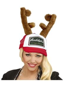 Cappello con corna da renna per adulto