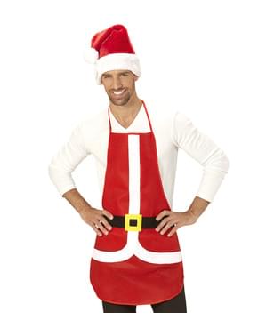 Delantal de Papá Noel para adulto