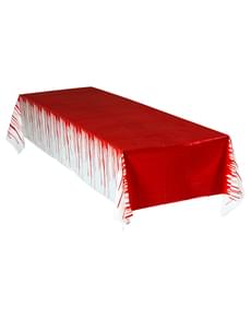 Toalha de mesa ensanguentada gigante