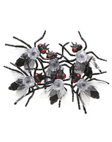 Conjunto de 6 moscas infetadas