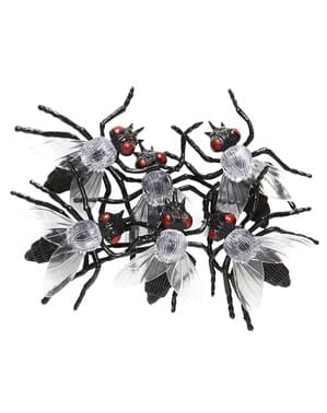 6 infected flies