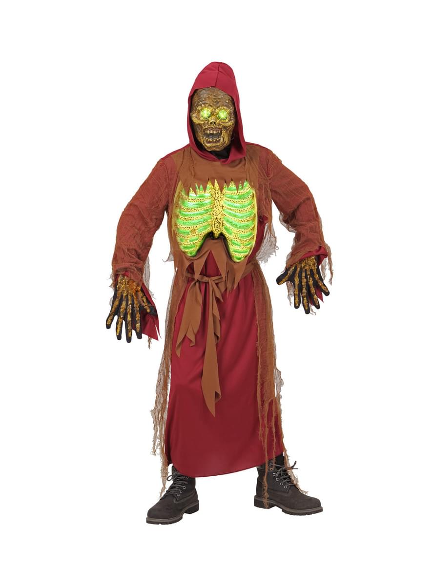 Light Up Dead Skeleton Costume for Kids