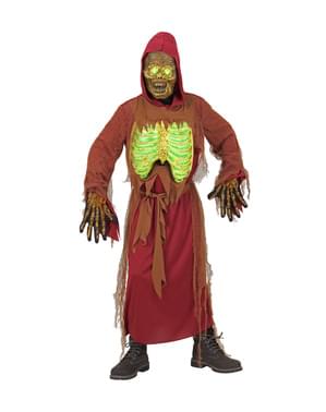 Prižigajoč-se mrtev okostnjak kostum za otroke