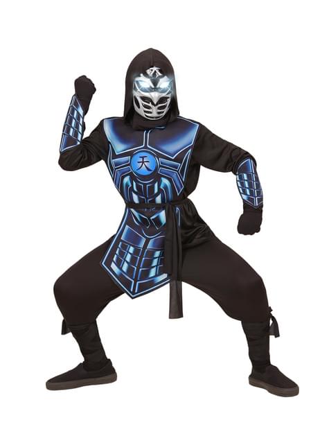 Déguisement ninja bleu garçon