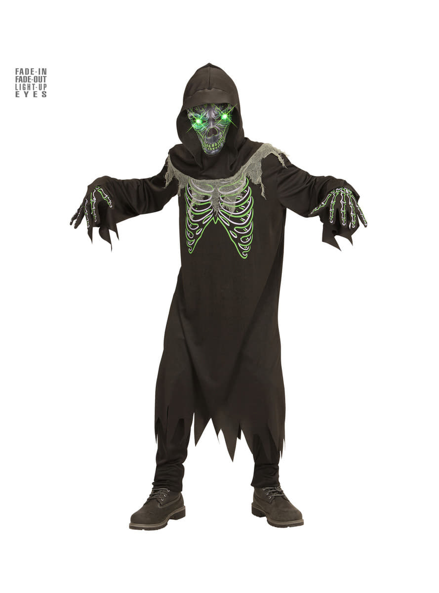 Boys' illuminated soul stealer death costume. The coolest | Funidelia