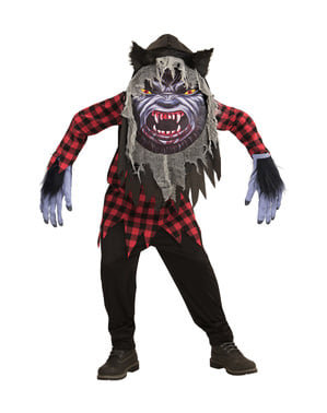 Schreckenerregendes Werwolf Kostüm für Kinder