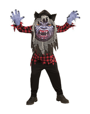 Kids gigantic terrifying werewolf costume