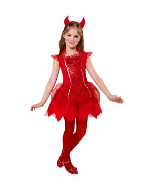 Charmerende lille djævel kostume til piger