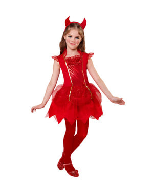 Dívčí roztomilý malý ďábel kostým