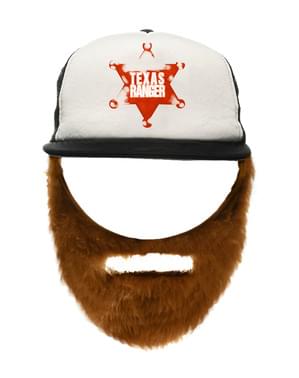 Texas Ranger kasket med skæg