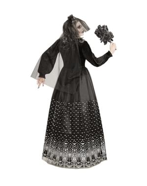 Costum de mireasă schelet Halloween pentru femei