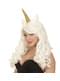 Peluca de unicornio blanca para mujer