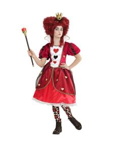 Costume da regina di cuori malvagia per bambina