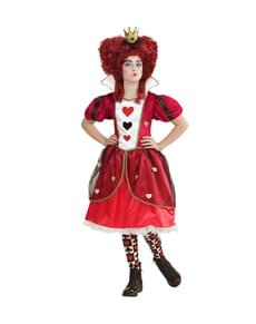 Girls' evil Queen of Hearts costume