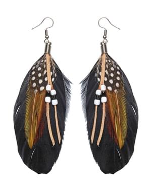 女性の羽の耳の装飾セット