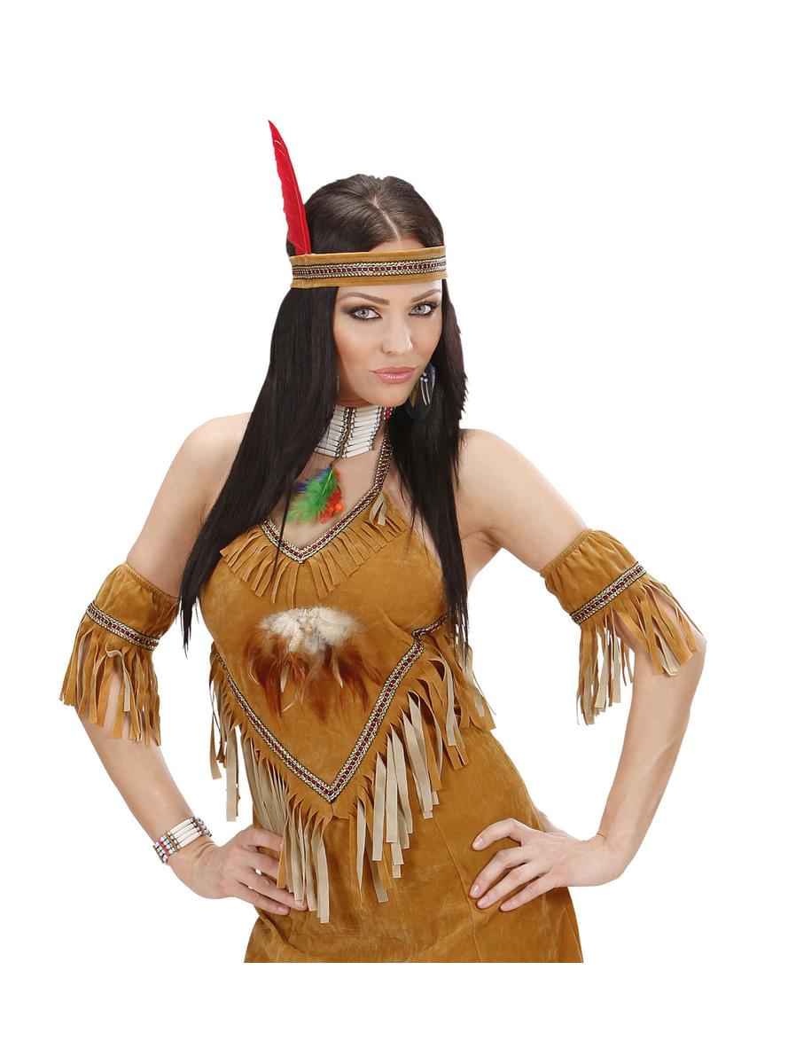 Women's feather earing set with decoration