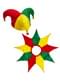 Adults' multicolour jester costume kit