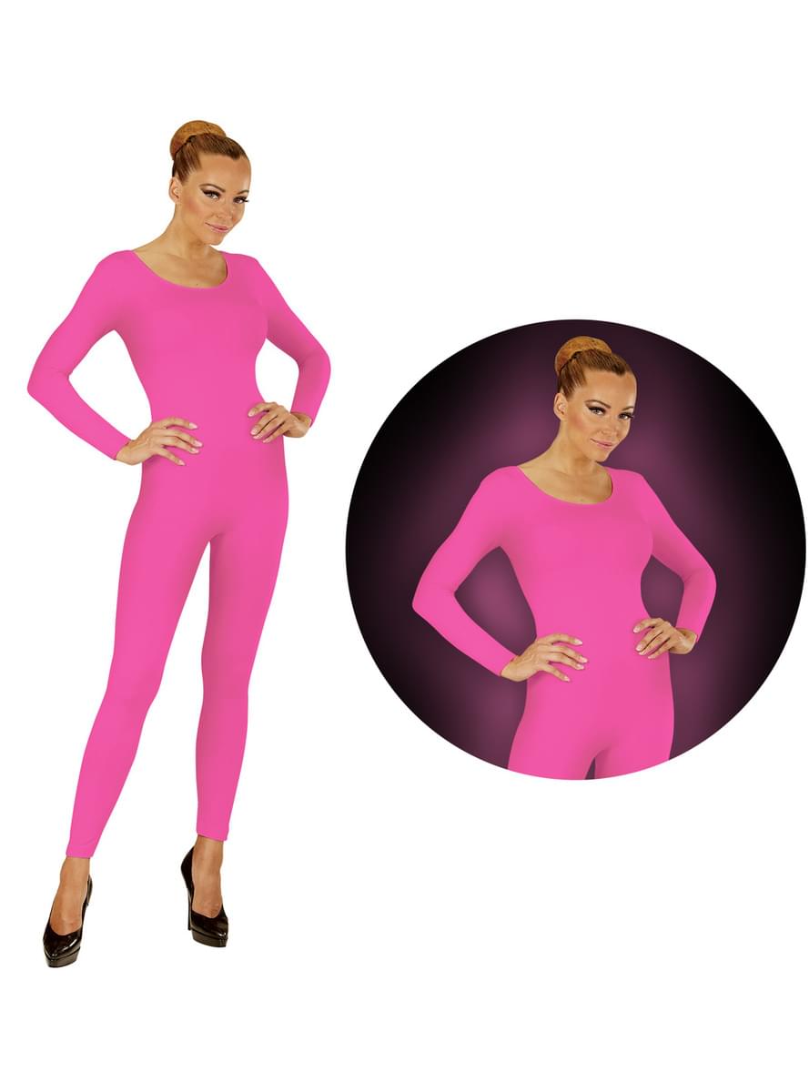 Rosafarbener, fluoreszierender Body für Frauen